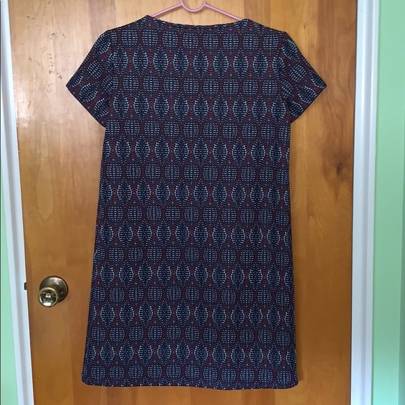 Mango Red and Blue Patterned Shirt Dress - Picture 2 of 7